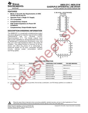 AM26LS31CNSR datasheet  